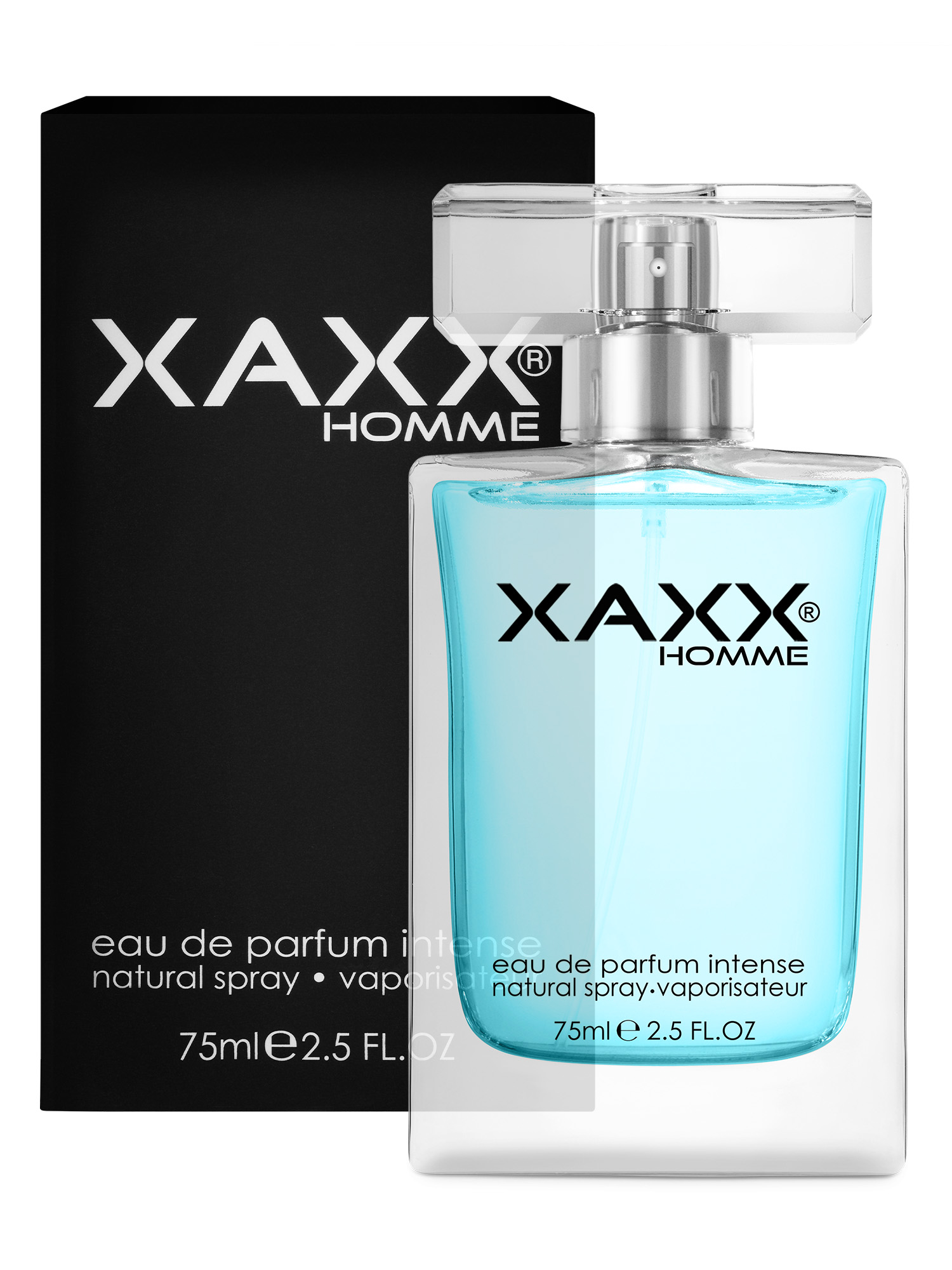 XAXX Flakon als Beispielbild für ein Eau de Parfum Intense
