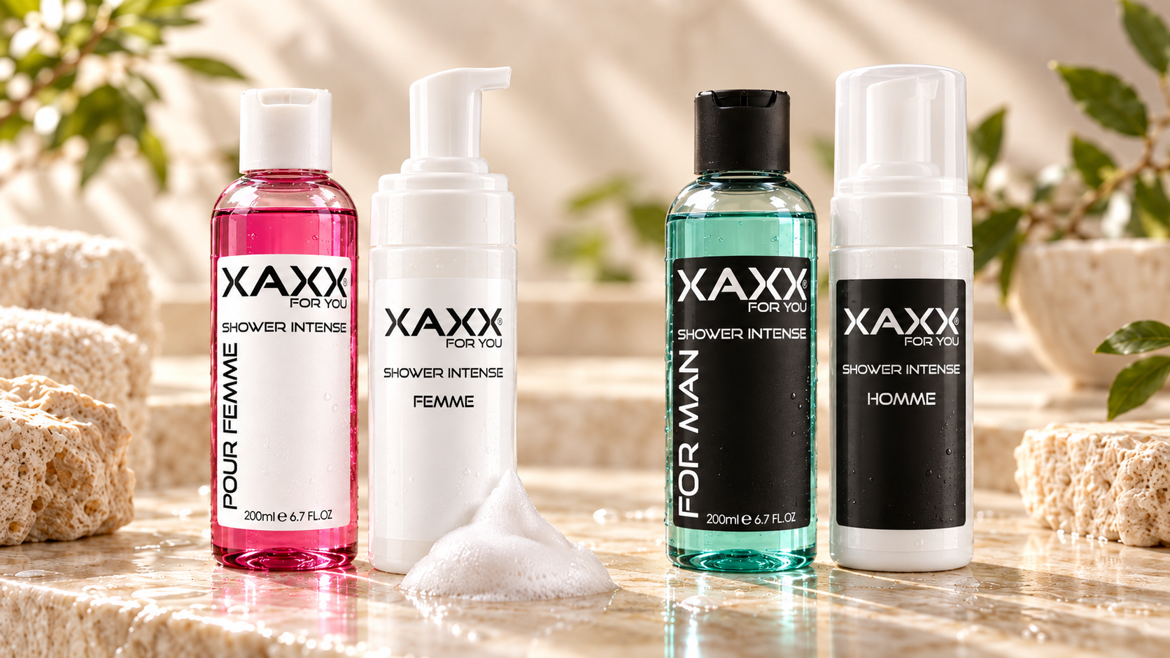XAXX Shower Intense Duschgel-Konzentrat mit Foamer
